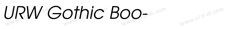 URW Gothic Boo字体转换